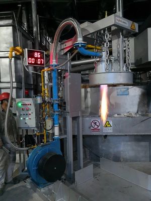 システムひしゃくの予熱器を予備加熱する静止した溶解したアルミニウム移動のひしゃく