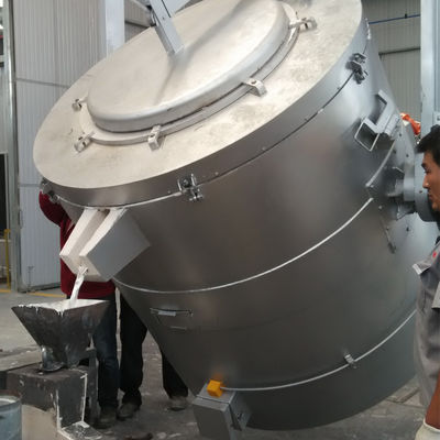 農産物のインゴット200-1000kg溶けるアルミニウム鋳物場の炉PLC