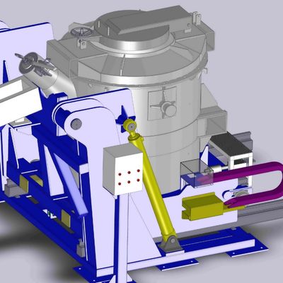 2000kg 容量 溶けたアルミニウム 移転用スプーン 滑らかな表面仕上げ
