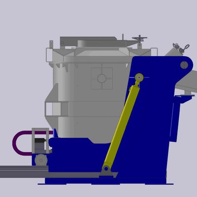 2000kg 容量 溶けたアルミニウム 移転用スプーン 滑らかな表面仕上げ