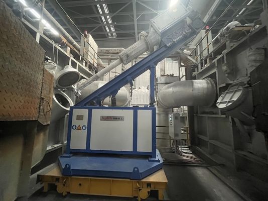 アルミニウム脱ガス・流流システムにより,一貫して効率的な脱ガス・流流作業が確保される
