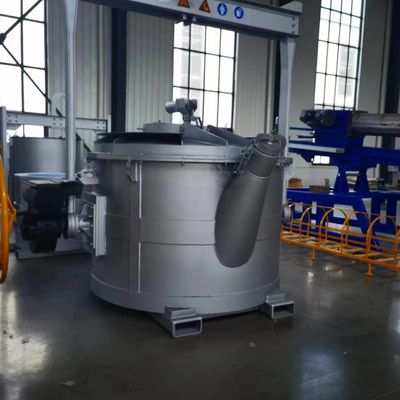 アルミニウム産業 500~3000kgにカスタマイズされた容量と蓋付きの溶けたアルミニウムトランスフォーメット