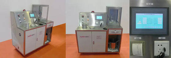 水素解析器による水素検出 測定時間 5分 計器重量 90kg 排気量 ≥0.5L/S