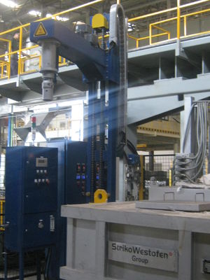 グラフィットシャフト材料 3相4線電源付き回転式脱ガス装置 100〜500RPM回転速度