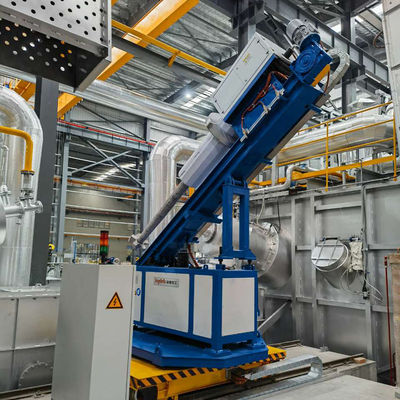 サーボモーター注入圧力制御付きロータリーフラックスインジェクター、アルミニウム精錬用、速度0～300mm/s、圧力25MPa