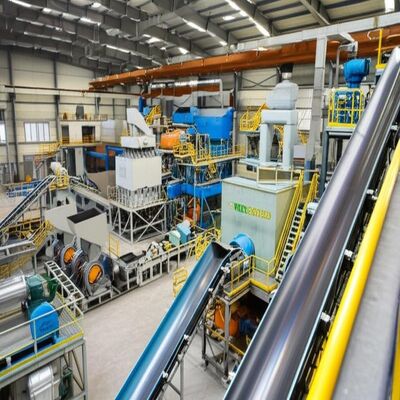 415V±10%電源および集中制御システムを備えた、1時間あたり5トンの廃棄アルミニウムリサイクルライン