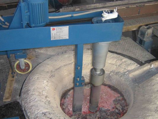1.1KW 600 Rpmの回転式ガスを抜く単位のアルミニウム精錬プロセス