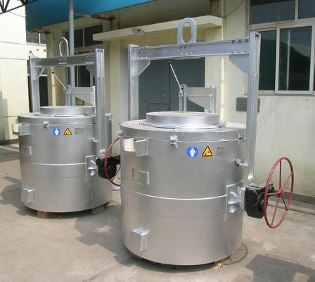 アルミニウムるつぼ炉の電気タイプ500KGを中断する産業ガス