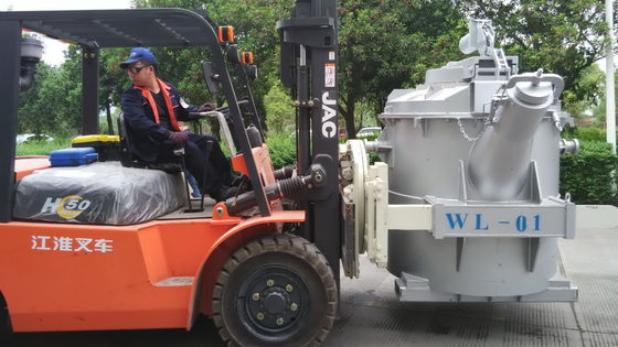 2.5t/M3を注ぐ鉛のためのほこりのない1200KGひしゃくの冶金学の炉の鋳鉄のひしゃく