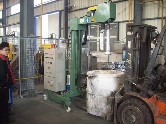 精製流量粒子サイズ制御 精製ガス圧で調整可能な溶けたアルミニウム脱ガス機