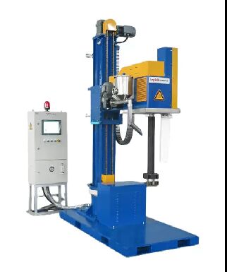 Stationary Mobile Suspending Rotary Flux Injector for Molten Aluminium Degassing and Refining